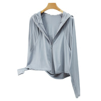Women's Ice Silk Sun Protection Cape with Hood and UV Protection