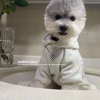 Pet Dog Hoodie Winter Warm Fleece Sweatshirt for Small to Medium Dogs