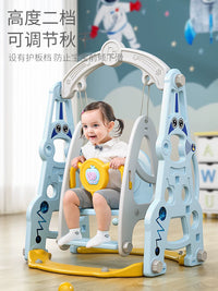 Kids Indoor Slide and Swing Set with Ball Pit, Multifunctional Toddler Playground Toy