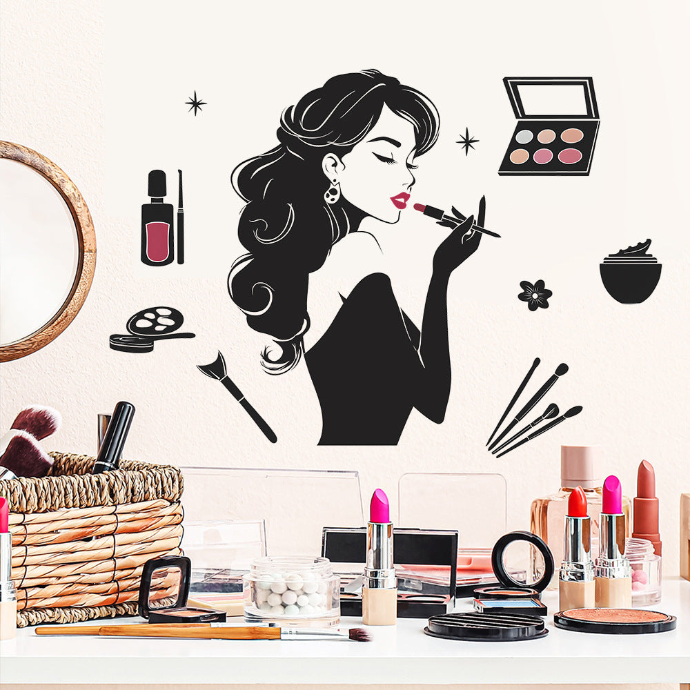 Creative Beauty Silhouette Wall Decal for Home Decor