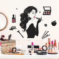 Creative Beauty Silhouette Wall Decal for Home Decor