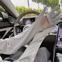 Unisex Breathable Ice Silk Arm Sleeves for Sun Protection, Cycling, Driving, and Summer Outdoor Activities