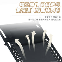 Outdoor Folding Beach Chair with Sun Canopy