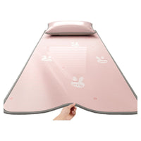 Cartoon Ice Silk Cooling Mat for Kids & Students, Single Bed Summer Air Conditioning Soft Mat