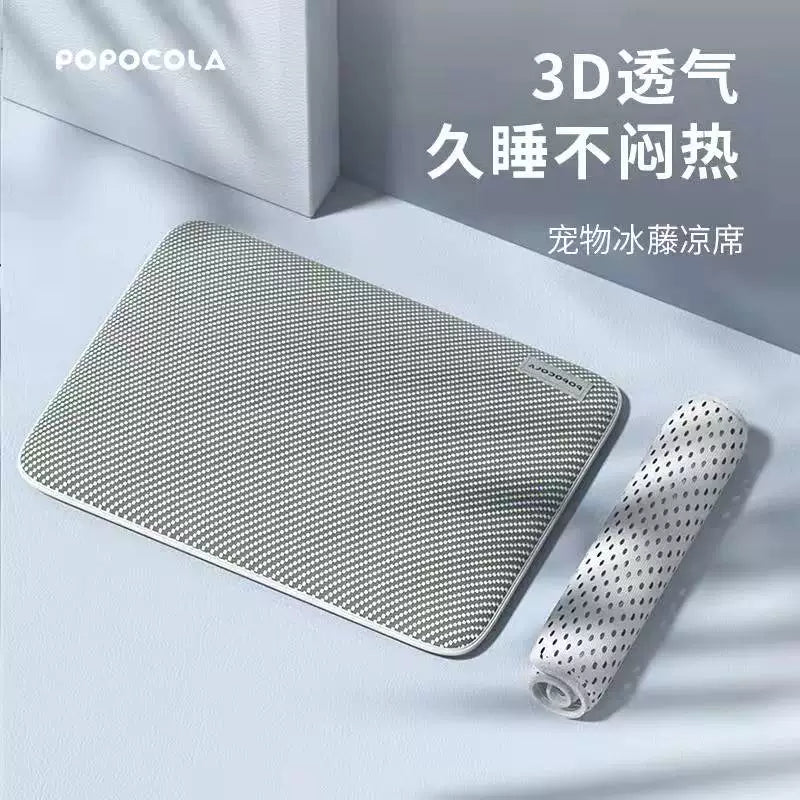 Pet Cooling Mat for Dogs and Cats, Washable Ice Silk Summer Sleeping Pad
