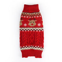Christmas Bear Biscuit Pet Sweater Jacquard Knitwear for Dogs