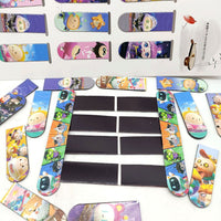 Cartoon Magnetic Bookmarks for Students - Double-Sided Anime & Game Character Designs