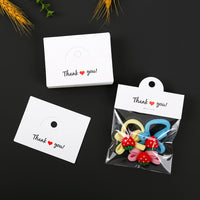 Kraft Paper Folded Header Card for Jewelry Necklace Hairpin Display Packaging, Flat Pocket Hanging Card