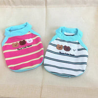 Striped Breathable Pet Vest for Small Dogs - Spring/Summer Apparel for Bichon, Teddy, Maltese