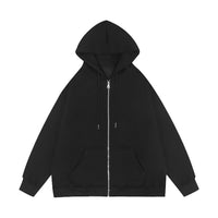 Unisex Zip-Up Hoodie with Cherry Blossom Pink Accents