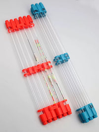 Fishing Float Storage Tube with 3 Nano Floats, Transparent Single Rod Float Box