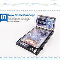 Electric Musical Counting Pinball Machine for Kids, Educational Desktop Game