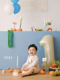 Baby Boy Gentleman Birthday Party Photography Outfit & Decoration Set