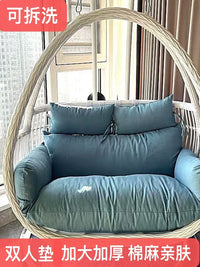 Waterproof Removable Double Swing Chair Cushion for Outdoor Hammock