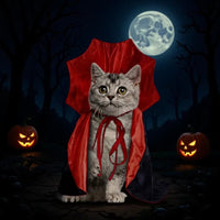 Pet Halloween Christmas Cape for Cats and Dogs, Magic Cloak Costume