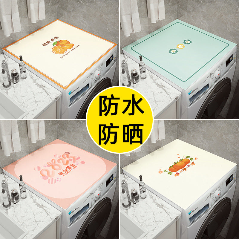New Year Washing Machine Refrigerator Dust Cover Mat Waterproof Sunscreen Pad