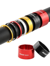 MUQZI Aluminum Alloy Bicycle Headset Spacer for 28.6mm Fork Stem, 2/3/5/10/15/20mm