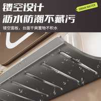 Faucet Storage Rack for Bathroom and Washbasin, No-Drill Multifunctional Organizer