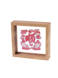 Double-Sided Glass Picture Frame for Paper Cuttings and Art Display