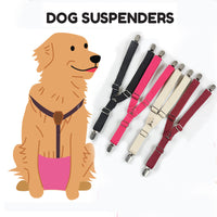 Pet Dog Diaper with Adjustable Suspenders for Incontinence and Heat Cycles