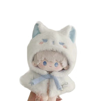Doll Clothes Animal Star Headgear Cloak for 10cm/20cm Dolls