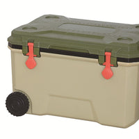 68L Camping Cooler Box with Wheels, Food Grade Insulated Portable Refrigerator for Outdoor Activities, Beverages, and Fresh Food Transport