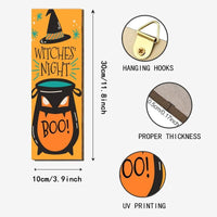 4-Piece Fall Welcome Sign Wooden Door Decor for Halloween & Thanksgiving Indoor/Outdoor