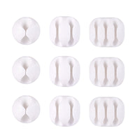 Self-Adhesive Silicone Cable Clips for Desk Organization