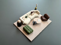 1/64 Scale Dollhouse Miniature Furniture & Decor for Dioramas and Photography Props