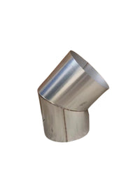 Stainless Steel 45°/135° Elbow Pipe for Wood Stoves & Chimneys