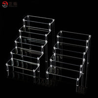 Acrylic Display Stand Clear Multi-layer Riser for Collectibles and Figurines