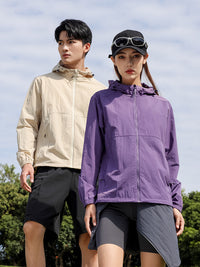 Unisex UV Protection Sun Hoodie with Detachable Brim for Outdoor Activities