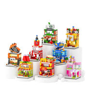 Mini City Street View Building Blocks Set for Kids, Educational Construction Toy, Birthday Gift