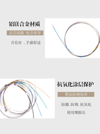 Italian Imported Violin Strings Set for Practice and Performance, EADG, All Sizes