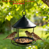 Hanging Iron Bird Feeder for Outdoor Garden