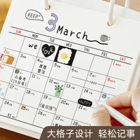 2027 Graffiti Creative Desk Calendar with Stand and Memo Pad for Students and Office