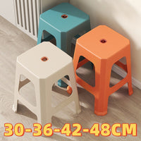 Stackable Non-Slip Plastic Stool for Home, Outdoor, and Commercial Use, Thickened Design