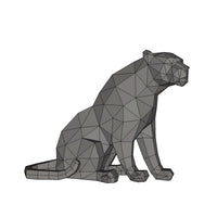 3D Papercraft Leopard Animal Model DIY Ornament for Home Decor