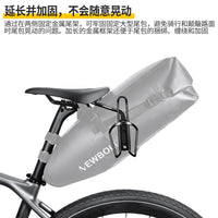 Bicycle Saddle Bag Stabilizer, Aluminum Alloy Road Bike Rear Rack Mount for Large Seatpost Bags, Prevents Sway, with Water Bottle Cage Mount