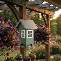 Outdoor Hanging Bird Feeder Automatic Rainproof Wild Garden Yard