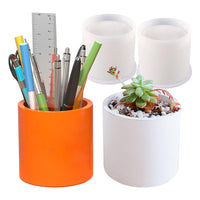 DIY Crystal Epoxy Resin Pen Holder Planter Coaster Silicone Mold Set