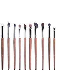 Professional Wooden Handle Eye Makeup Brush Set for Concealer, Eyeliner, and Eyeshadow