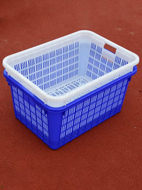 Thickened Plastic Storage Basket Rectangular Hollow Vegetable Fruit Crate for Clothing Factory