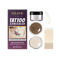 EELHOE Tattoo Concealer Set, Natural & Waterproof Body Makeup for Tattoo Cover Up, Suitable for Multiple Occasions
