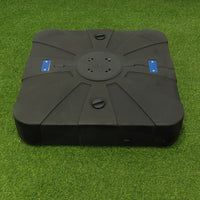 Outdoor Beach Umbrella Base Water/Sand Filled Cross Stand with Ground Fork
