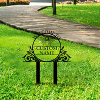Minimalist Bee Garden Metal Yard Art Stake for Outdoor Lawn Decor