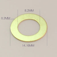 Quartz Clock Movement Repair Kit with Rubber Gasket, Washer, and Hex Nut