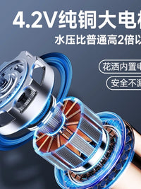 Portable Rechargeable Electric Shower Pump for Outdoor Camping and Home Use