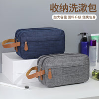 Men's Large Capacity Travel Toiletry Bag Portable Handbag with Compartments