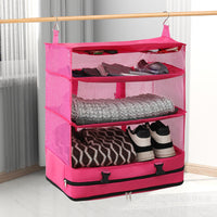 Wall-Mounted Storage Bag with Multiple Pockets for Sundries and Books